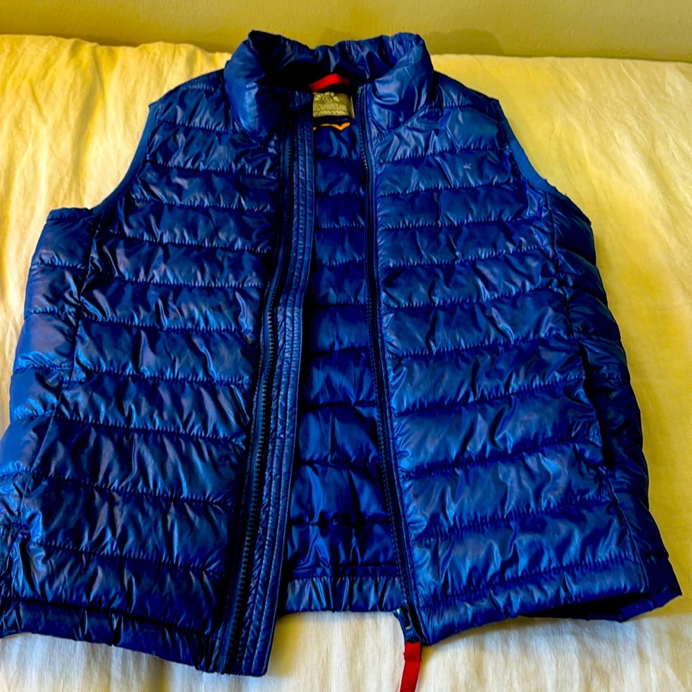 Primary blue kids size 10 puffer vest